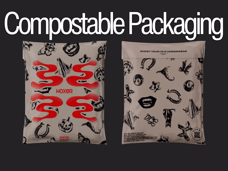 Cover image for Seasonal Compostable Shipping Bags / Packaging Design