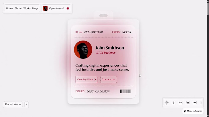 Cover image for I’m sharing my private Framer portfolio template for free. I...