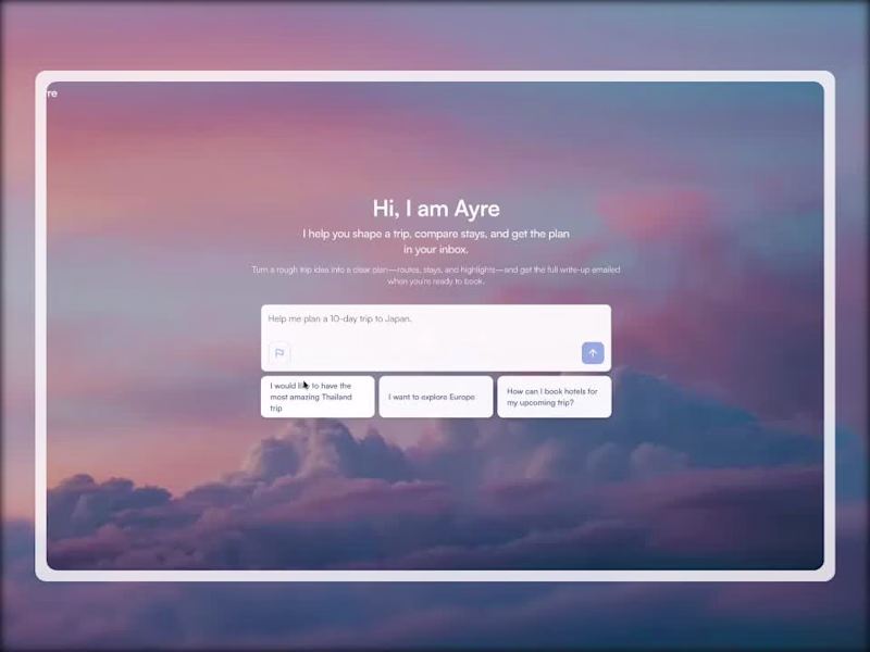 Cover image for Development of Ayre: An AI Travel Planning Agent