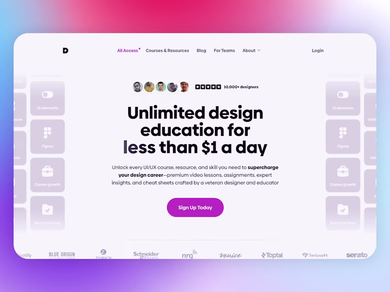 Cover image for Framer Website for content-heavy educational platform