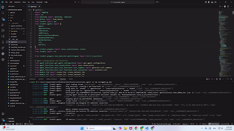 Cover image for  Custom Voice AI Orchestration Engine (LiveKit)