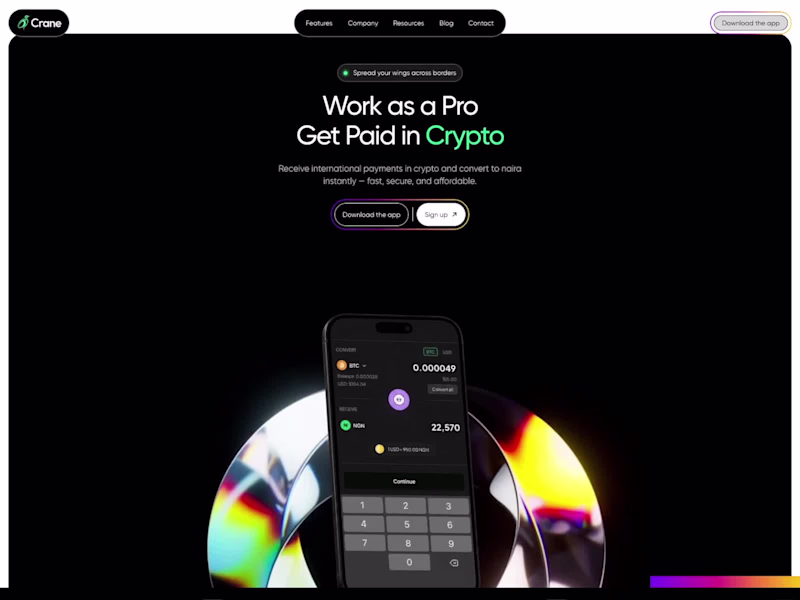 Cover image for Crane - Crypto Exchange App