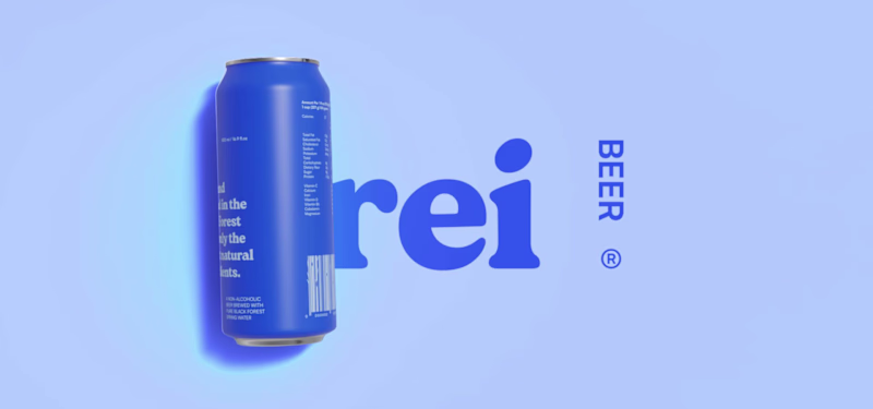 Cover image for Single product branding for frei beer.