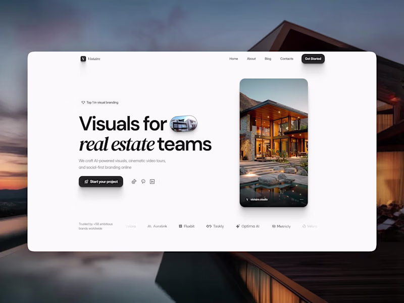 Cover image for Vistaire — Landing Page for
