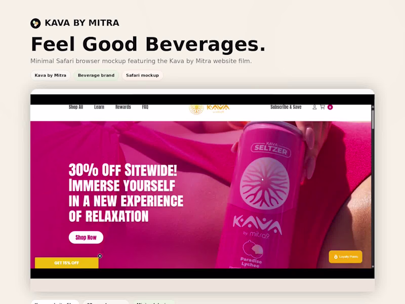 Cover image for Kava by Mitra9: Shopify Ecommerce