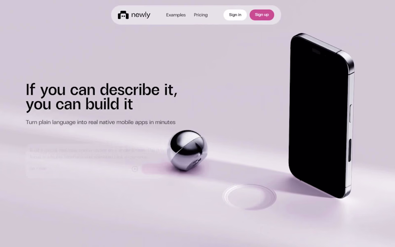 Cover image for Transform AI Prompts into Apps: Sleek Landing Page Design