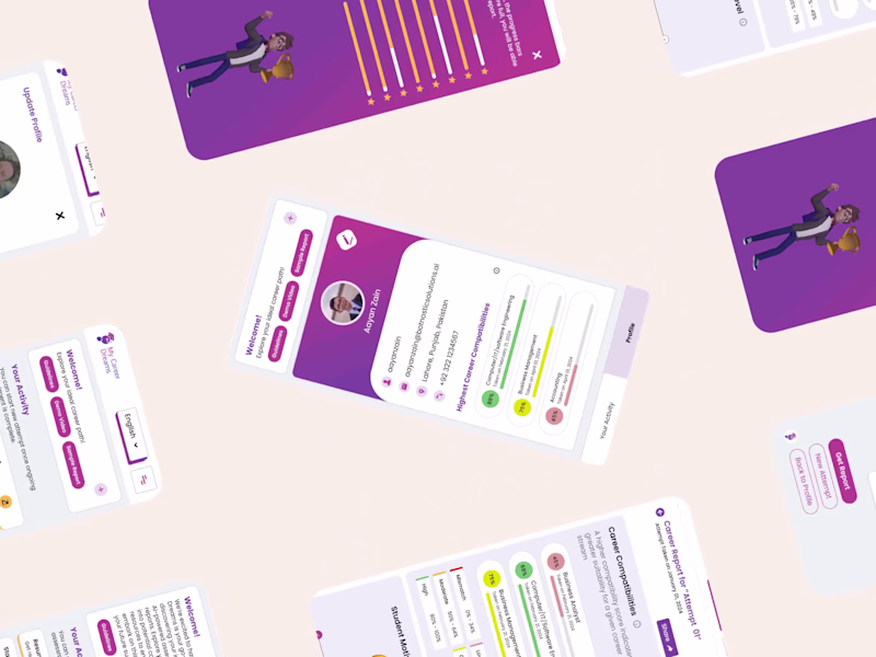 Cover image for SaaS App Design: AI-Powered Career Advisory - Web & mobile