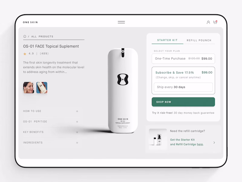 Cover image for Framer + Shopify E-commerce Biotech