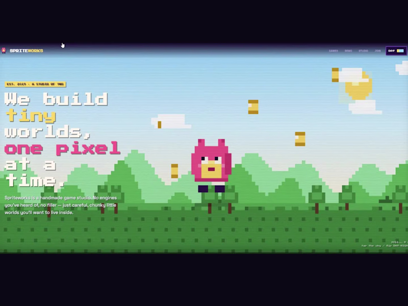 Cover image for SPRITEWORKS: Handcrafted pixel games from