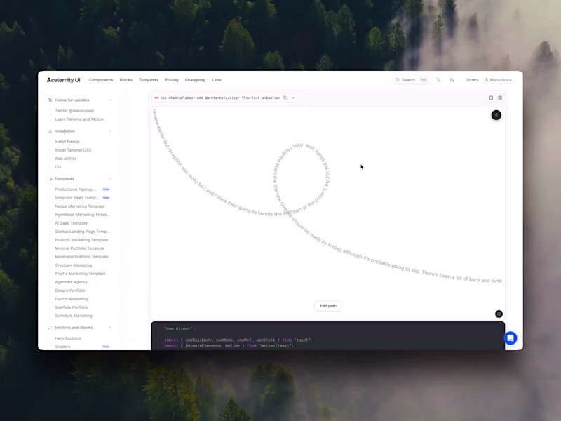 Cover image for introducing Labs on Aceternity UI
a