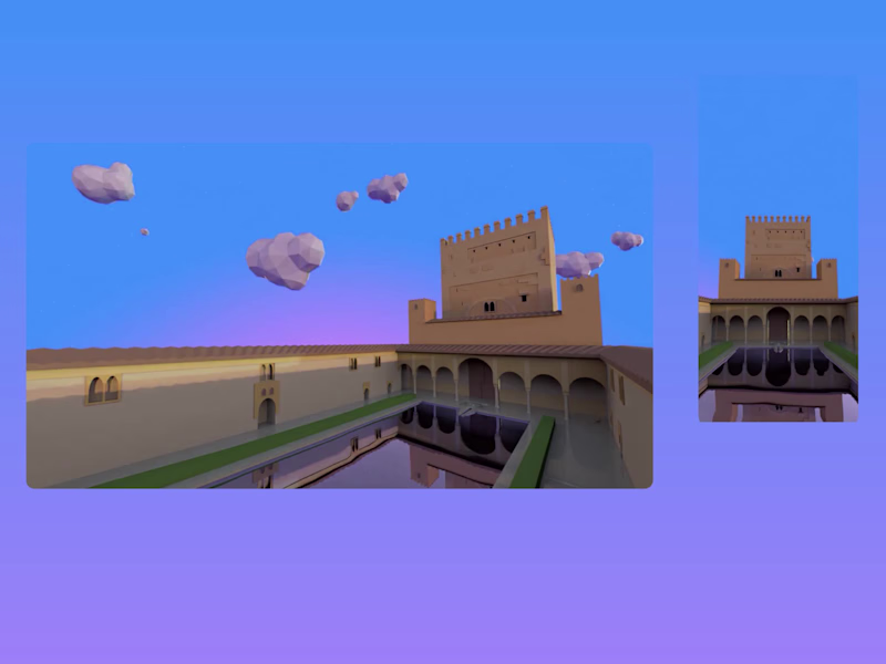 Cover image for Night visit to the Alhambra: 3D hero section