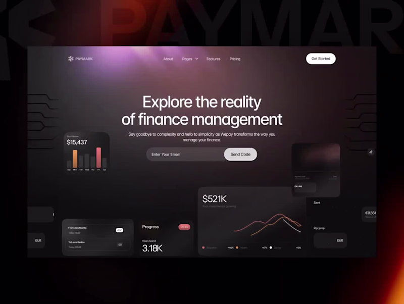 Cover image for Paymark - Fintech SAAS Website