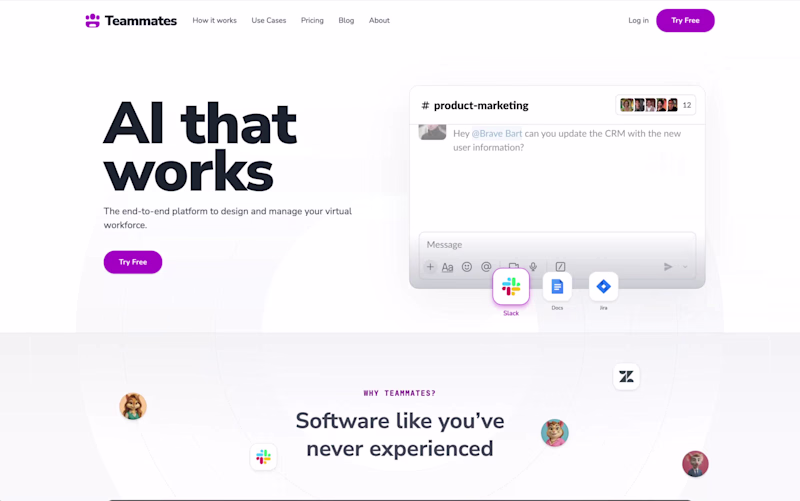 Cover image for Website & App UI/UX for a platform to manage AI agent characters
