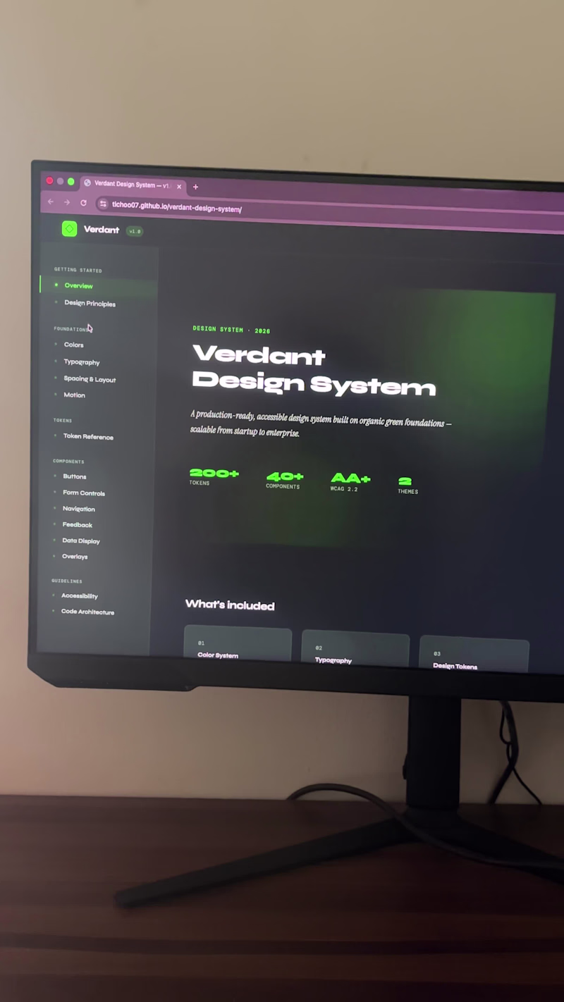 Cover image for Verdant — full system walkthrough.

This