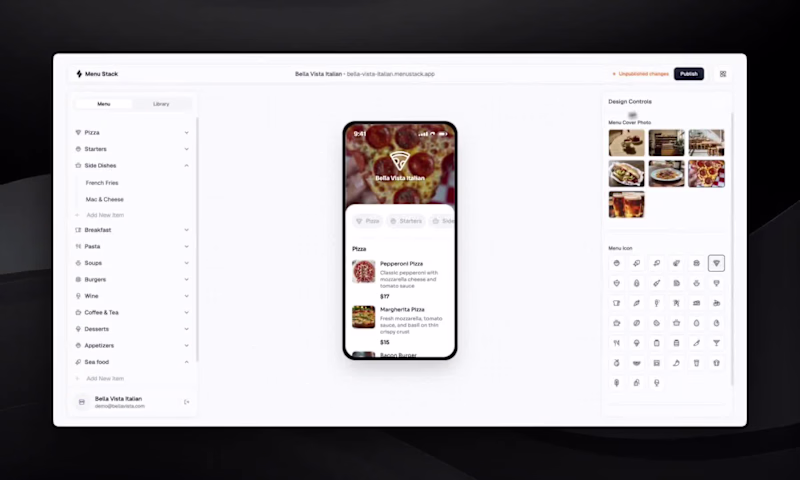 Cover image for MenuStack - SaaS Design & Development