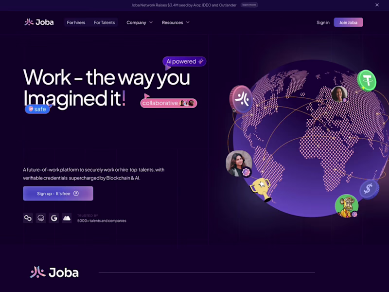 Cover image for Website Design - Joba Network
Joba