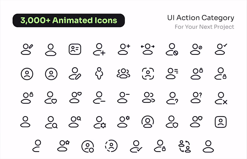 Cover image for User & Account Actions Animation