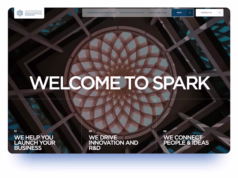 Cover image for Sharjah Tech Park Website Redesign and Development