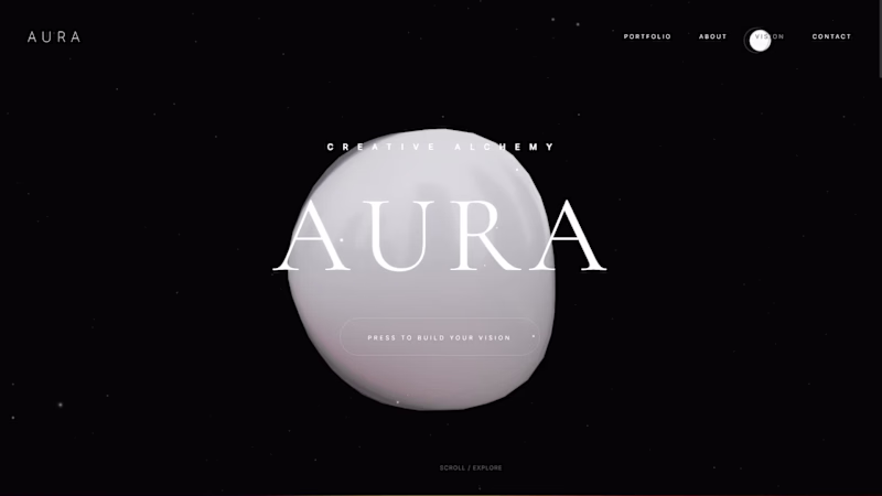 Cover image for A luxury 3D experience blending Google Studio aesthetics wit...