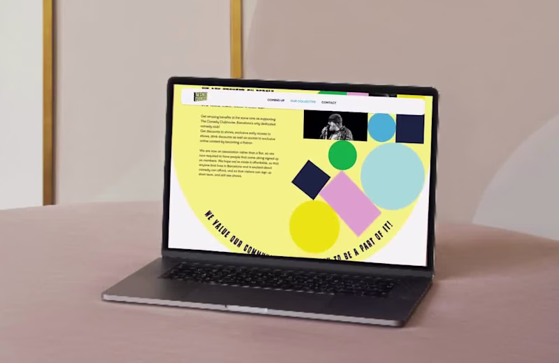 Cover image for Visual Identity & Website for The Comedy Clubhouse