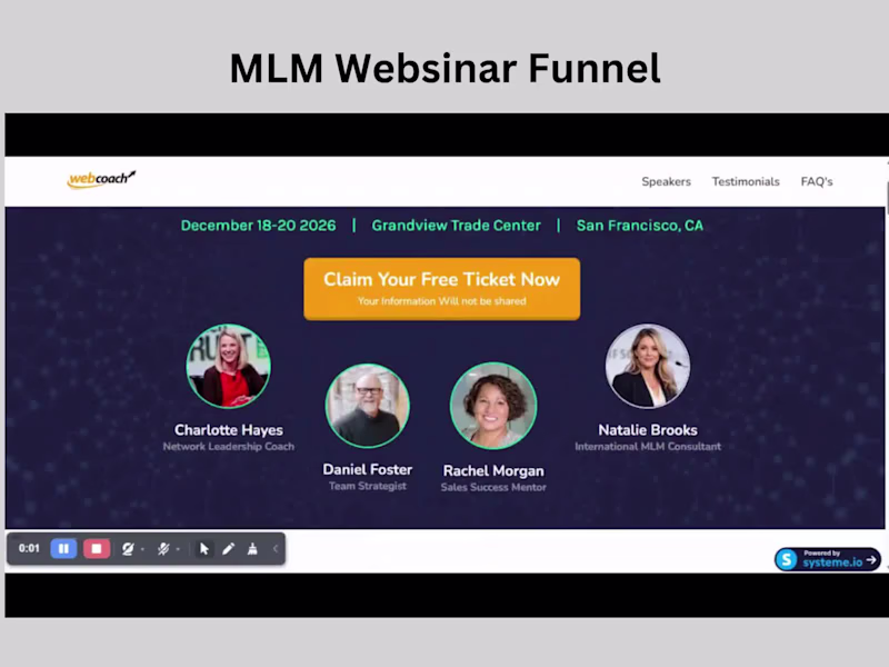 Cover image for Problem
Webinar funnels need to do