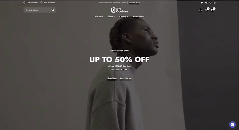 Cover image for Bizz Couture eCommerce Website Development