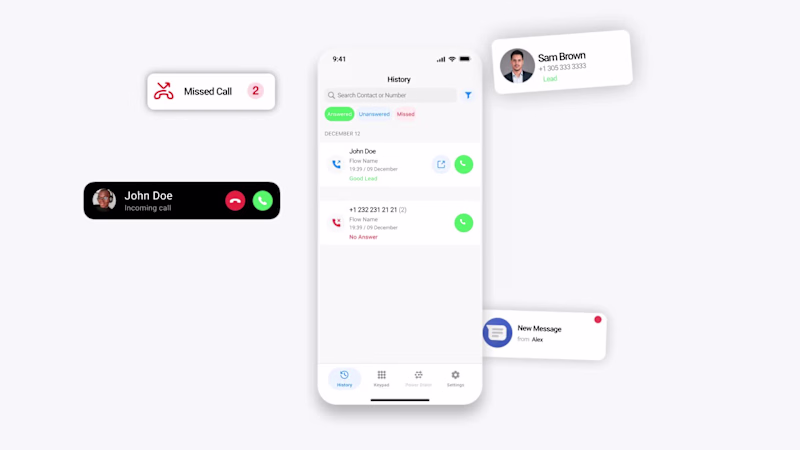 Cover image for Brightcall dialer app motion ad