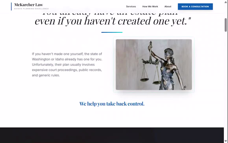 Cover image for Website Design for McKarcher Law