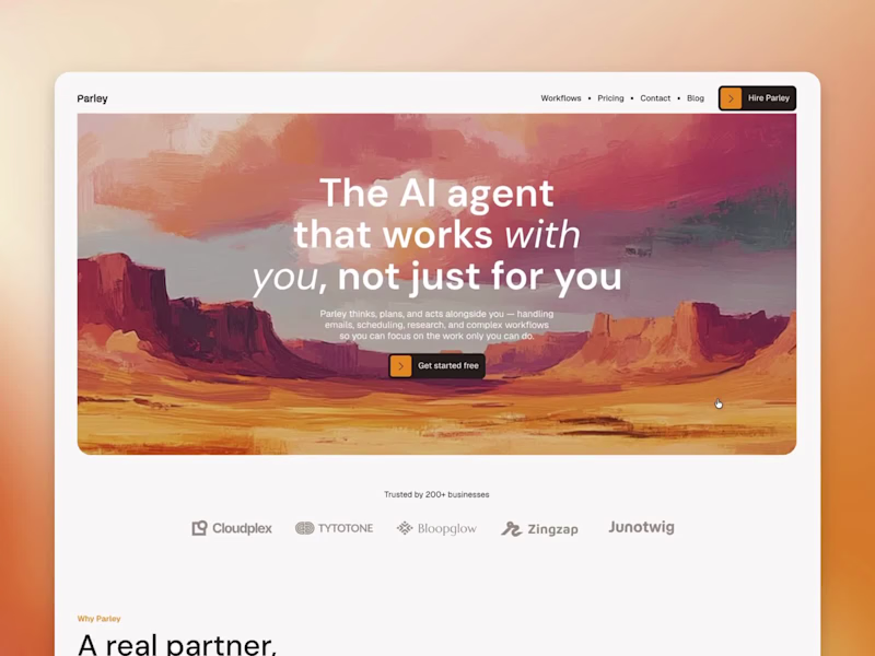 Cover image for Parley: AI Agent Template for Framer
