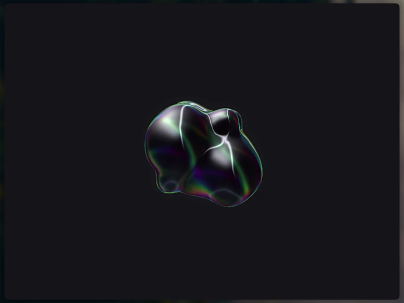 Cover image for Three.js x WebGL exploration - liquid amorphous blob explodi...