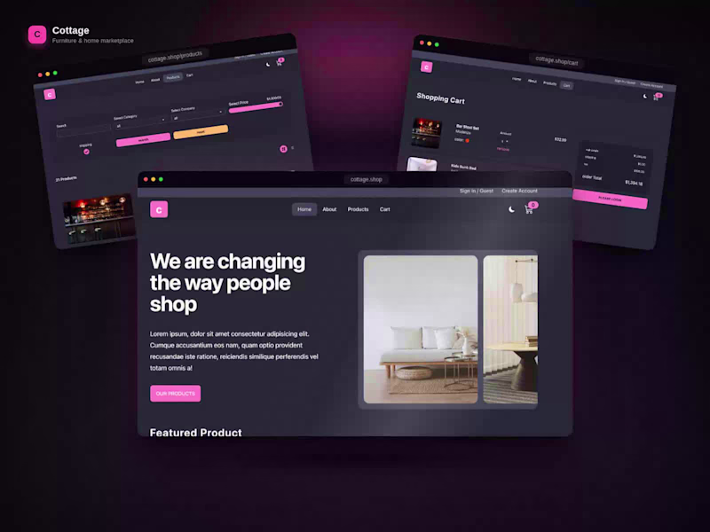 Cover image for ComfyStore Dual-Theme E-Commerce Development