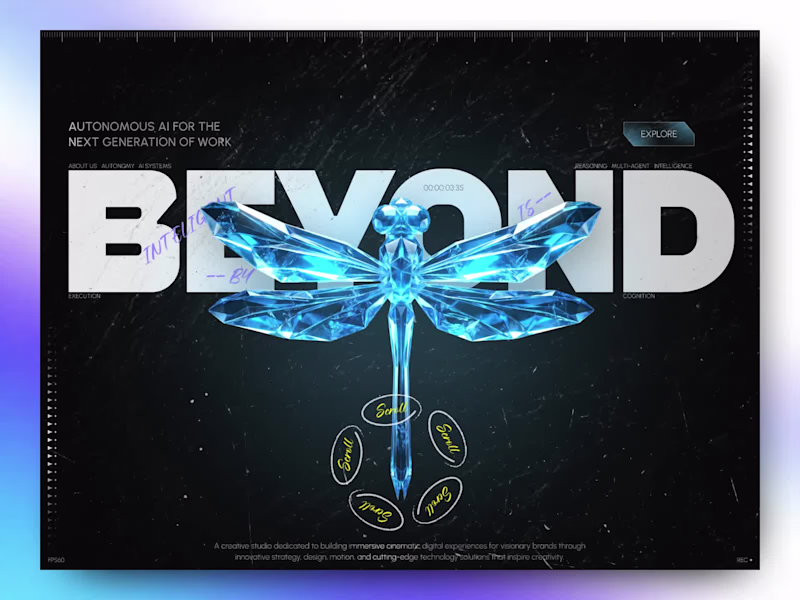 Cover image for Beyond — Editorial AI Landing Page