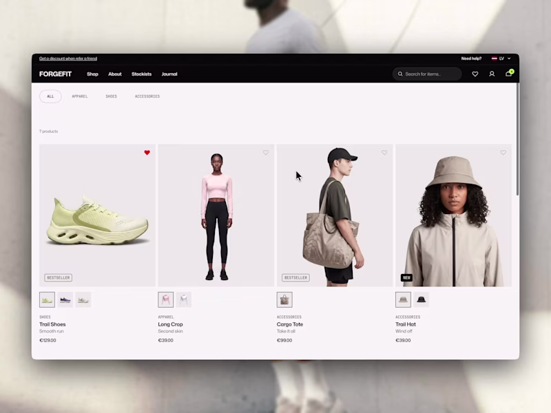 Cover image for Forgefit – a Framer eCommerce