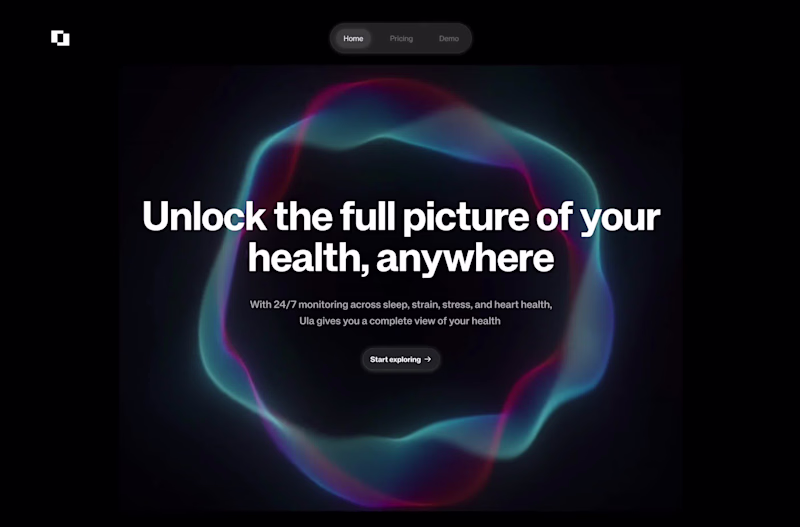 Cover image for I designed a striking landing page for health AI startup
