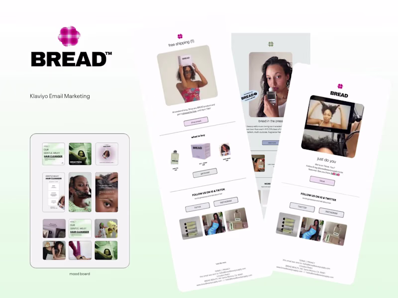Cover image for BREAD™ Beauty: Klaviyo Email Marketing