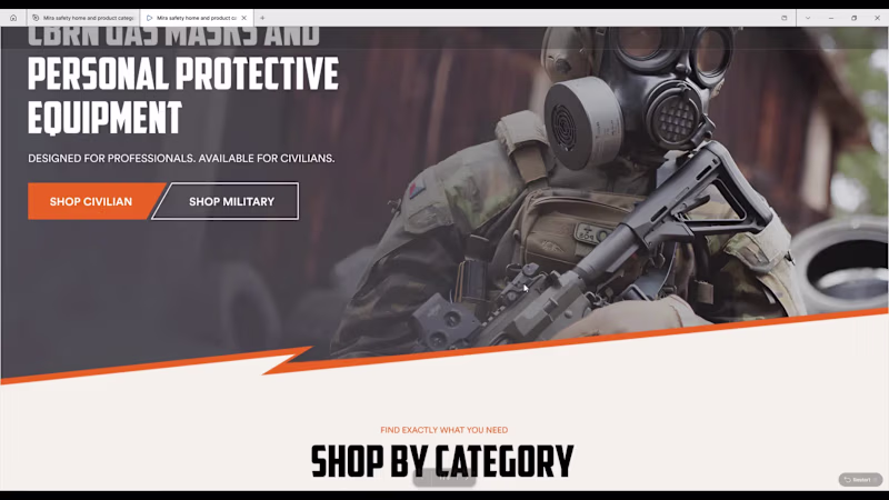 Cover image for Website redesign for mira safety