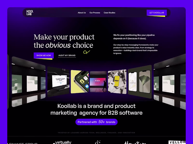 Cover image for Design & Framer Development for Koollab Agency