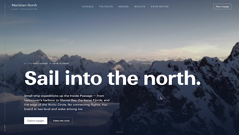 Cover image for Meridian North — an interactive