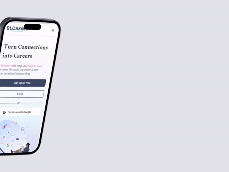 Cover image for Blossom Connect - Career Networking App