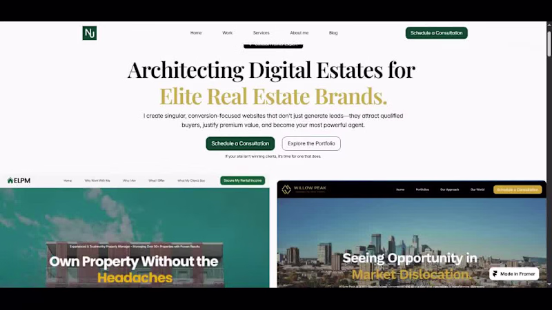 Cover image for Luxury Real Estate Web Design Portfolio