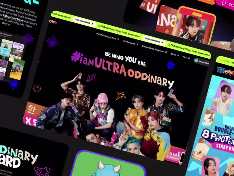 Cover image for Ultra Milk x Stray Kids: ULTRAoddinary Campaign Microsite