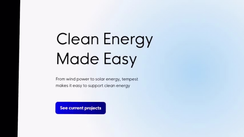 Cover image for Clean energy investment website