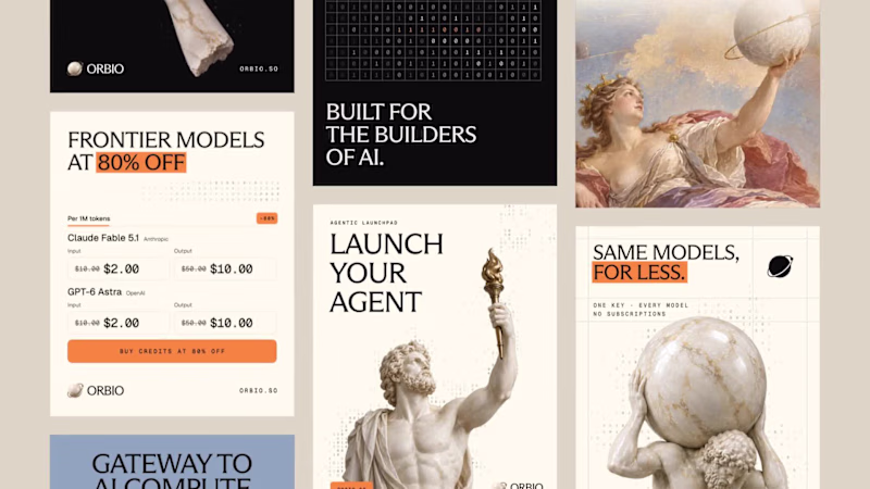 Cover image for social posts for an AI startup
