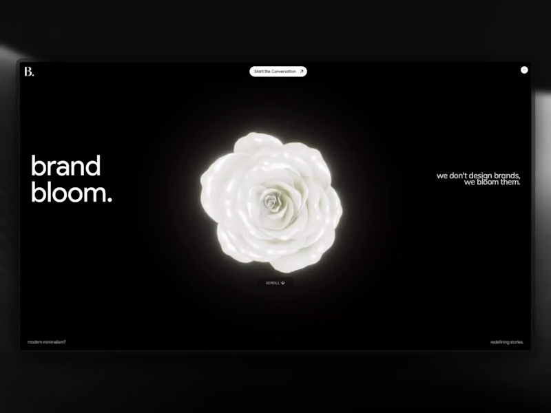 Cover image for Brand Bloom - A 3D Website and Visual Identity