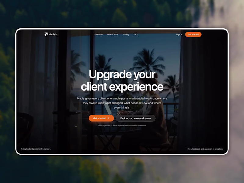 Cover image for Mably SaaS Product Landing Page Design