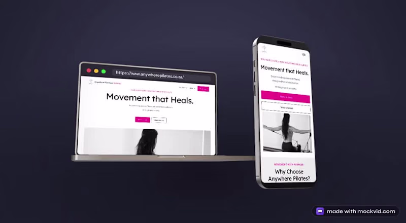 Cover image for Anywhere Pilates — Webflow Website Revamp