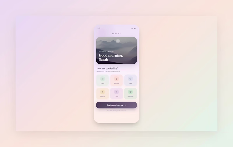 Cover image for Designed a wellness app focused