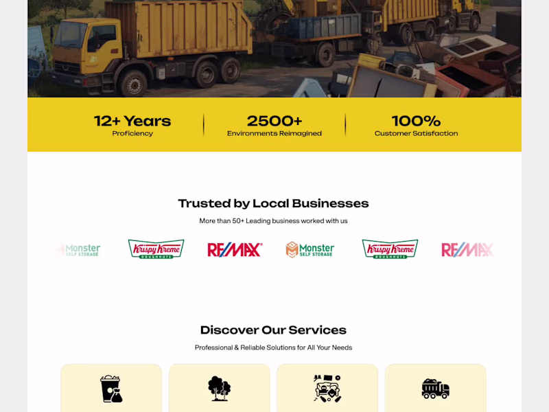Cover image for A Clean Website Designed for a Business That Cleans Up Junk!