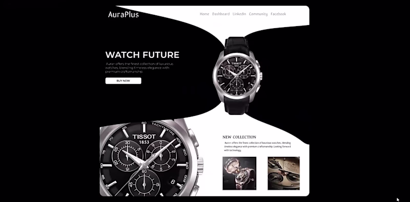 Cover image for A high-end watch brand landing