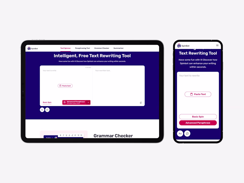 Cover image for SpinBot SaaS Web & Product Redesign